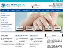 Tablet Screenshot of chetanahospital.com